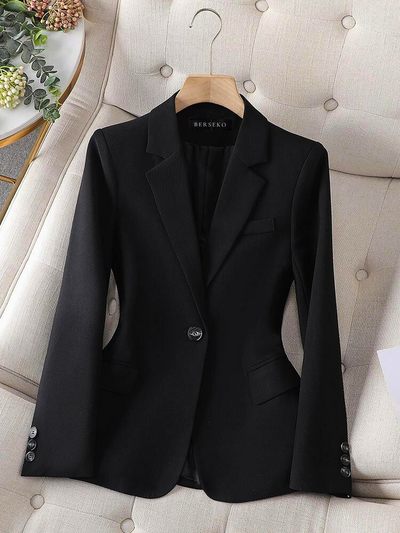 Formal Blazer - Single Breasted Stylish Blazer Jacket for Women-Grace Aura