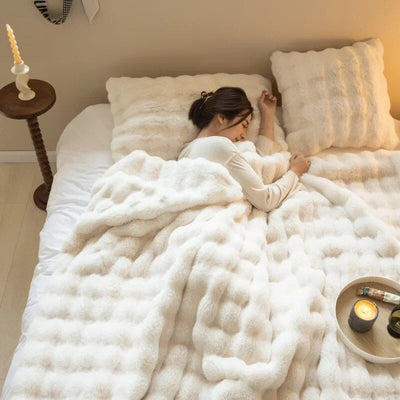 Fur Blanket | Plush | Fleece | Fluffy Blanket | Winter Blanket-Grace Aura