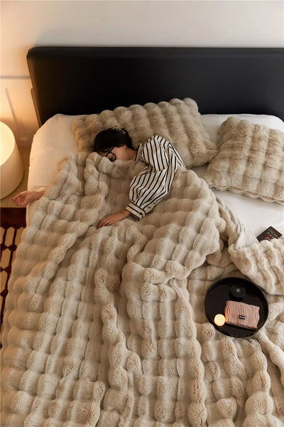 Fur Blanket | Plush | Fleece | Fluffy Blanket | Winter Blanket-Grace Aura