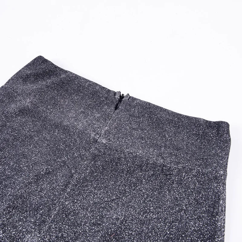 Glitter Pants - Women's High Waisted Wide Leg Sparkly Trousers-Grace Aura