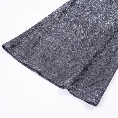Glitter Pants - Women's High Waisted Wide Leg Sparkly Trousers-Grace Aura