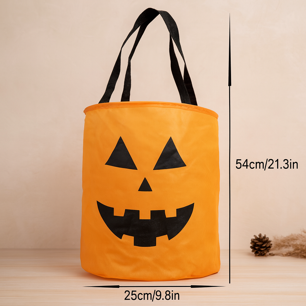 Halloween Bag - LED Lights - Trick or Treating - Pumpkin Bag - Halloween Decor-Grace Aura