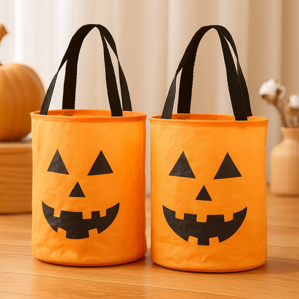 Halloween Bag - LED Lights - Trick or Treating - Pumpkin Bag - Halloween Decor-Grace Aura