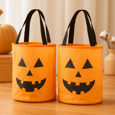 Halloween Bag - LED Lights - Trick or Treating - Pumpkin Bag - Halloween Decor-Grace Aura
