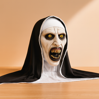 Halloween Mask - Scary Horror Nun Halloween Costume Mask-Grace Aura