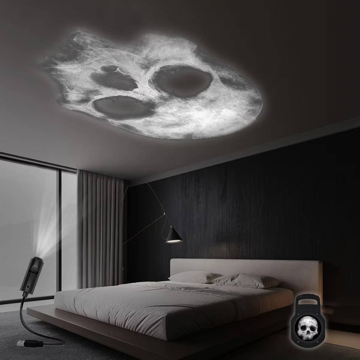 Halloween Projector - Skull Light Image Projector for Halloween-Grace Aura