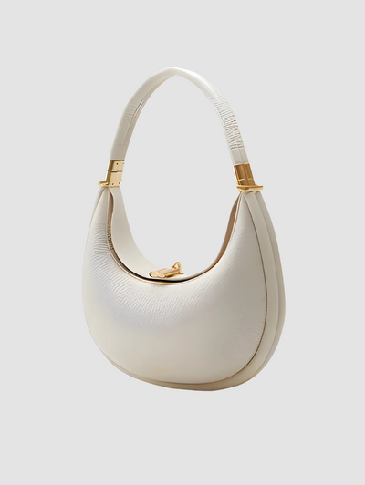 Handbag Purse | Leatherette | Half Moon | Shoulder Bag | Women's Bag-Grace Aura