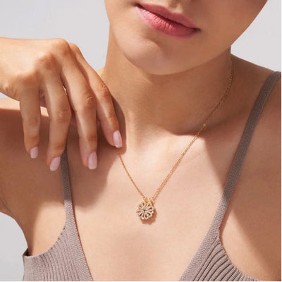 Heart Necklace - Women's Gold Silver 4 Leaf Clover Necklace-Grace Aura