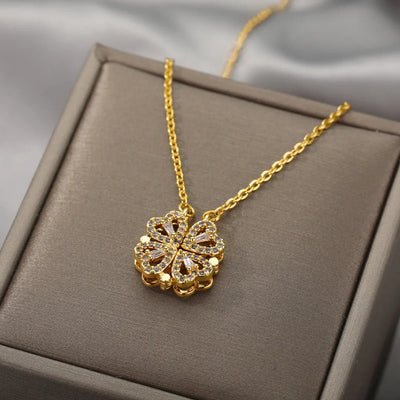 Heart Necklace | Zircon | Silver | Golden Necklace | Necklace for Ladies-Grace Aura