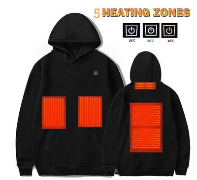 Heated Hoodie - Warm - Pullover - Winter Hoodie - Women's Hoodie-Grace Aura