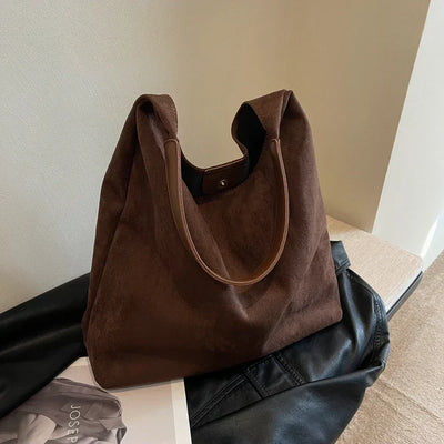 Hobo Bag | Large | Suede | Tote Bag | Shoulder Bag-Grace Aura