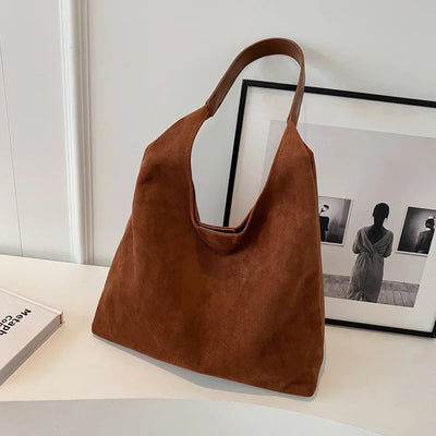 Hobo Bag | Large | Suede | Tote Bag | Shoulder Bag-Grace Aura
