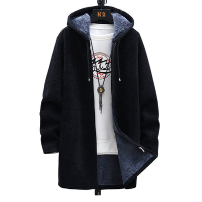Hooded Coat | Zip-Up | Fleece Lined | Winter Jacket | Women's Jackets -Grace Aura