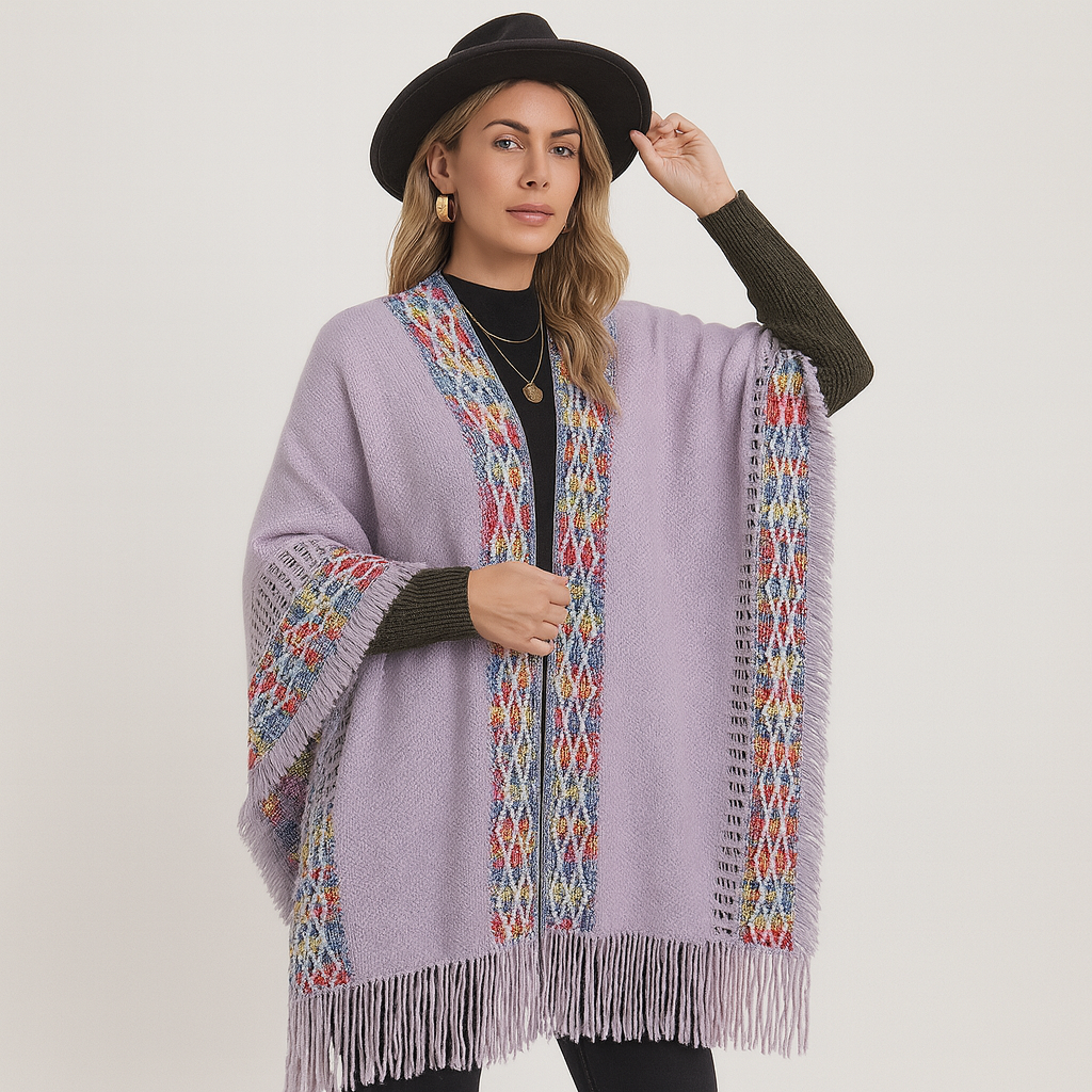 Hooded Shawl - Winter - Cape - Poncho - Women's Shawl-Grace Aura