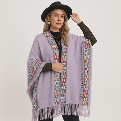 Hooded Shawl - Winter - Cape - Poncho - Women's Shawl-Grace Aura