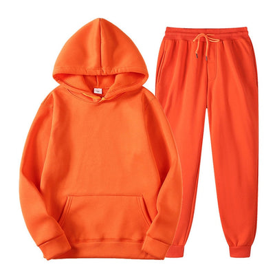 Hoodie and Jogger Set | Pullover | Drawstring | Sweat Sets | Women's Jogger Sets-Grace Aura