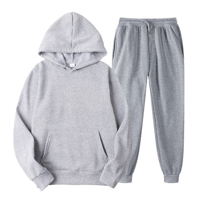 Hoodie and Jogger Set | Pullover | Drawstring | Sweat Sets | Women's Jogger Sets-Grace Aura