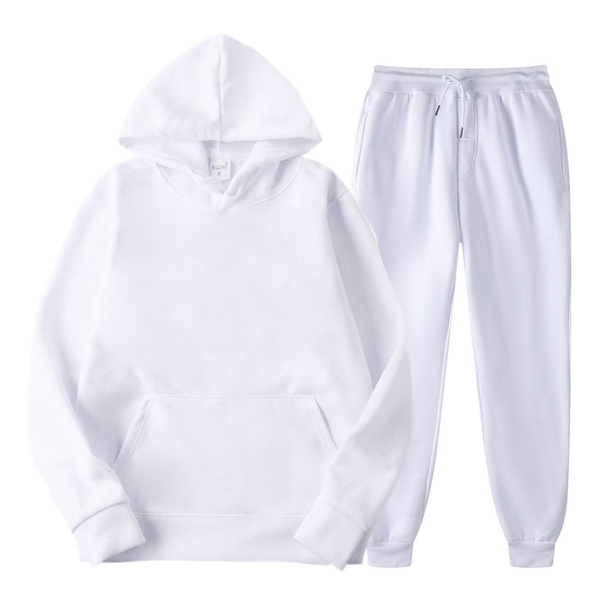 Hoodie and Jogger Set | Pullover | Drawstring | Sweat Sets | Women's Jogger Sets-Grace Aura