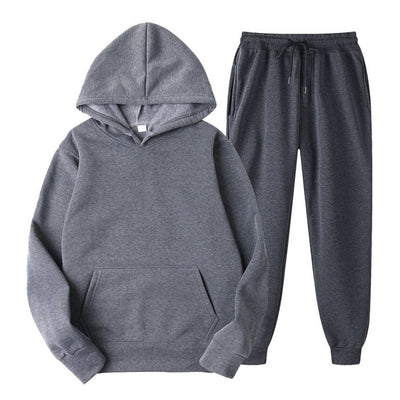 Hoodie and Jogger Set | Pullover | Drawstring | Sweat Sets | Women's Jogger Sets-Grace Aura