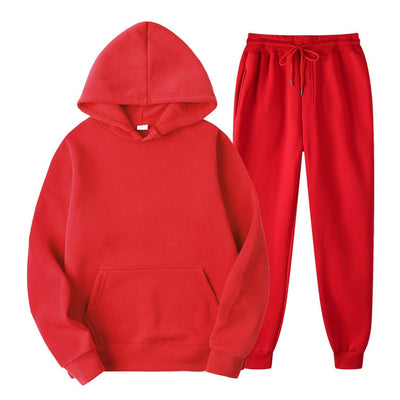 Hoodie and Jogger Set | Pullover | Drawstring | Sweat Sets | Women's Jogger Sets-Grace Aura