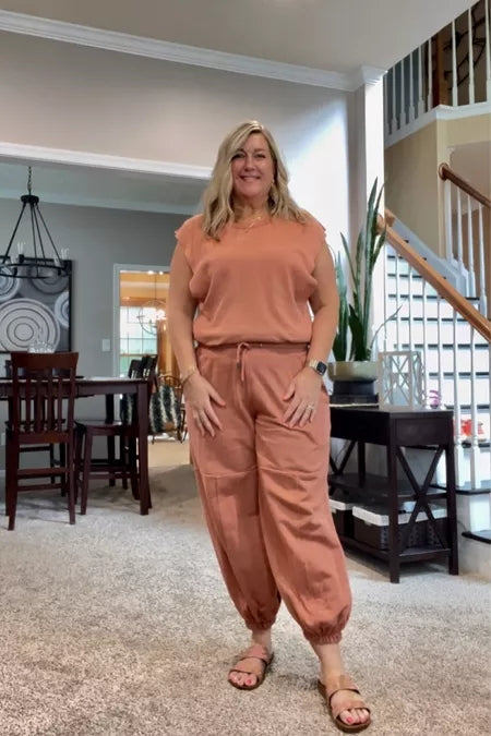 Jumpsuit | Casual | Short Sleeve | Jogger Jumpsuit | Women's Jumpsuit-Grace Aura