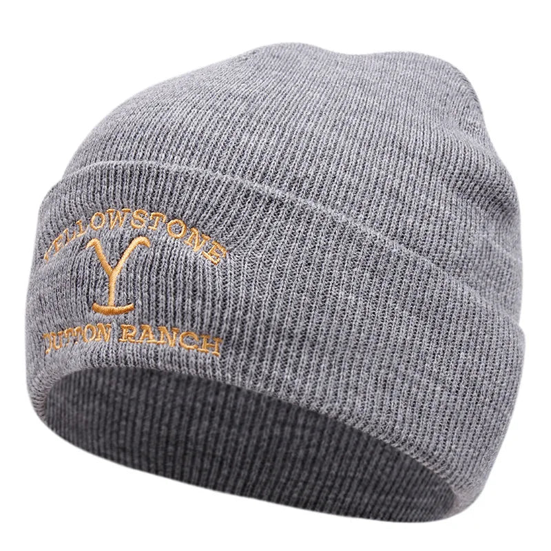 Knitted Beanie - Men's Rib Knit Winter Fisherman Beanie-Grace Aura