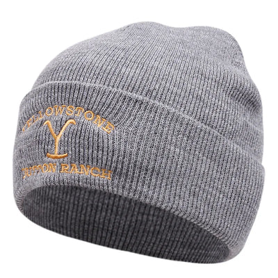 Knitted Beanie - Men's Rib Knit Winter Fisherman Beanie-Grace Aura
