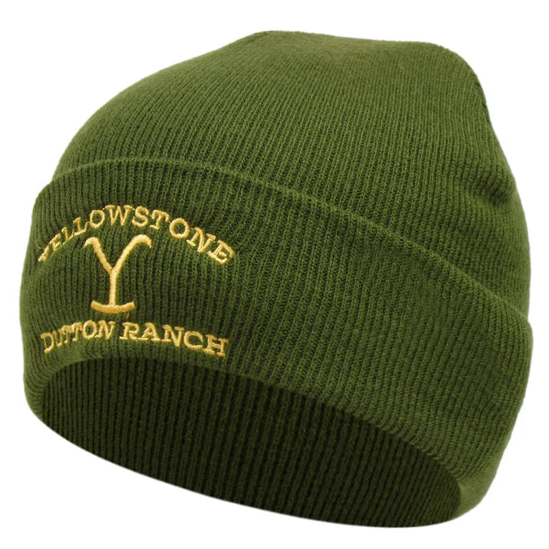 Knitted Beanie - Men's Rib Knit Winter Fisherman Beanie-Grace Aura