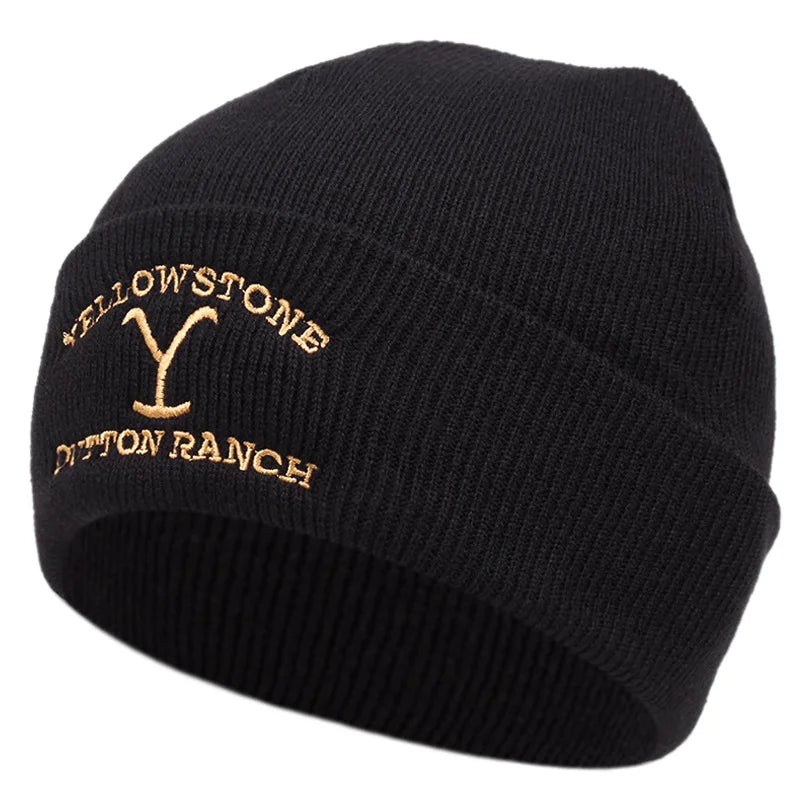 Knitted Beanie - Men's Rib Knit Winter Fisherman Beanie-Grace Aura
