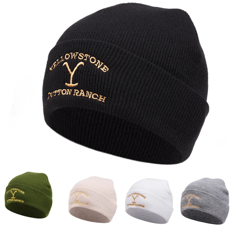 Knitted Beanie - Men's Rib Knit Winter Fisherman Beanie-Grace Aura