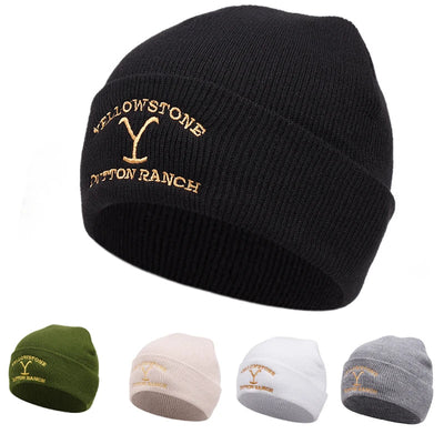 Knitted Beanie - Men's Rib Knit Winter Fisherman Beanie-Grace Aura