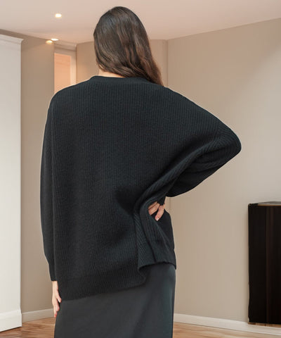 Knitted Cardigan | Button-Up | V-Neck | Oversized Cardigan | Women's Knitwear-Grace Aura