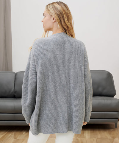 Knitted Cardigan | Button-Up | V-Neck | Oversized Cardigan | Women's Knitwear-Grace Aura