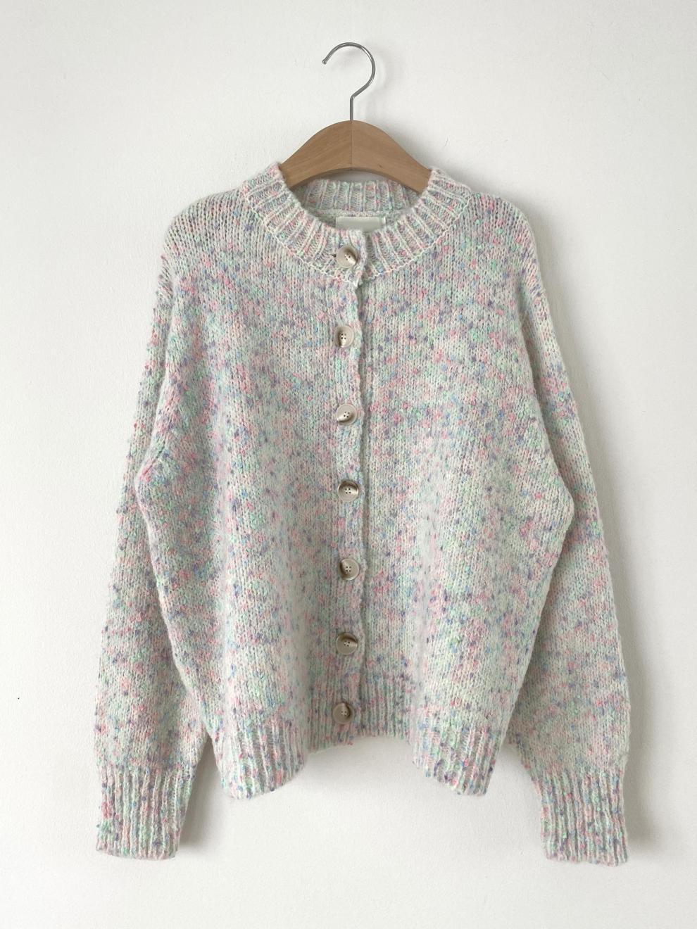 Knitted Cardigan - Oversized - Button-Up - Cardigan Sweater - Women's Cardigan-Grace Aura