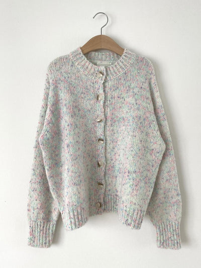 Knitted Cardigan - Oversized - Button-Up - Cardigan Sweater - Women's Cardigan-Grace Aura
