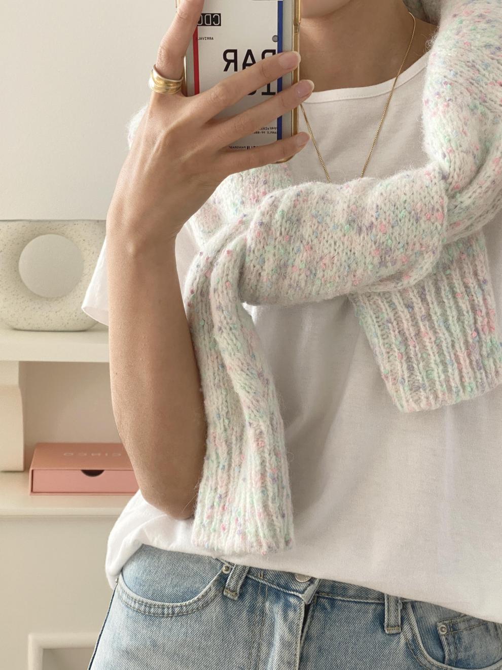 Knitted Cardigan - Oversized - Button-Up - Cardigan Sweater - Women's Cardigan-Grace Aura