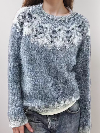 Knitted Jumper - Warm - Nordic Jumper - Knit Sweater - Women's Knitwear-Grace Aura