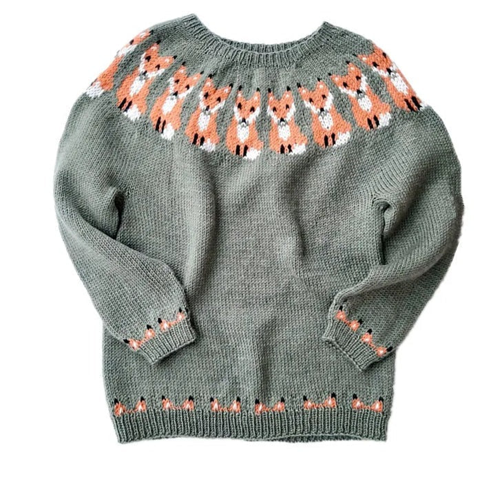 Knitted Jumper - Warm - Nordic Jumper - Knit Sweater - Women's Knitwear-Grace Aura
