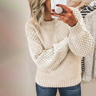 Knitted Sweater | Loose Fit | Chunky | Knitted Jumper | Women's Knitwear-Grace Aura