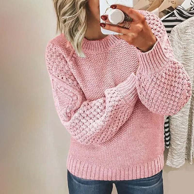 Knitted Sweater | Loose Fit | Chunky | Knitted Jumper | Women's Knitwear-Grace Aura