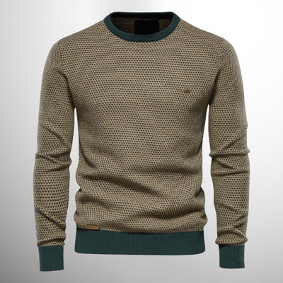 Knitted Sweater | Round Neck | Regular Fit | Pullover Sweater | Men's Jumper-Grace Aura