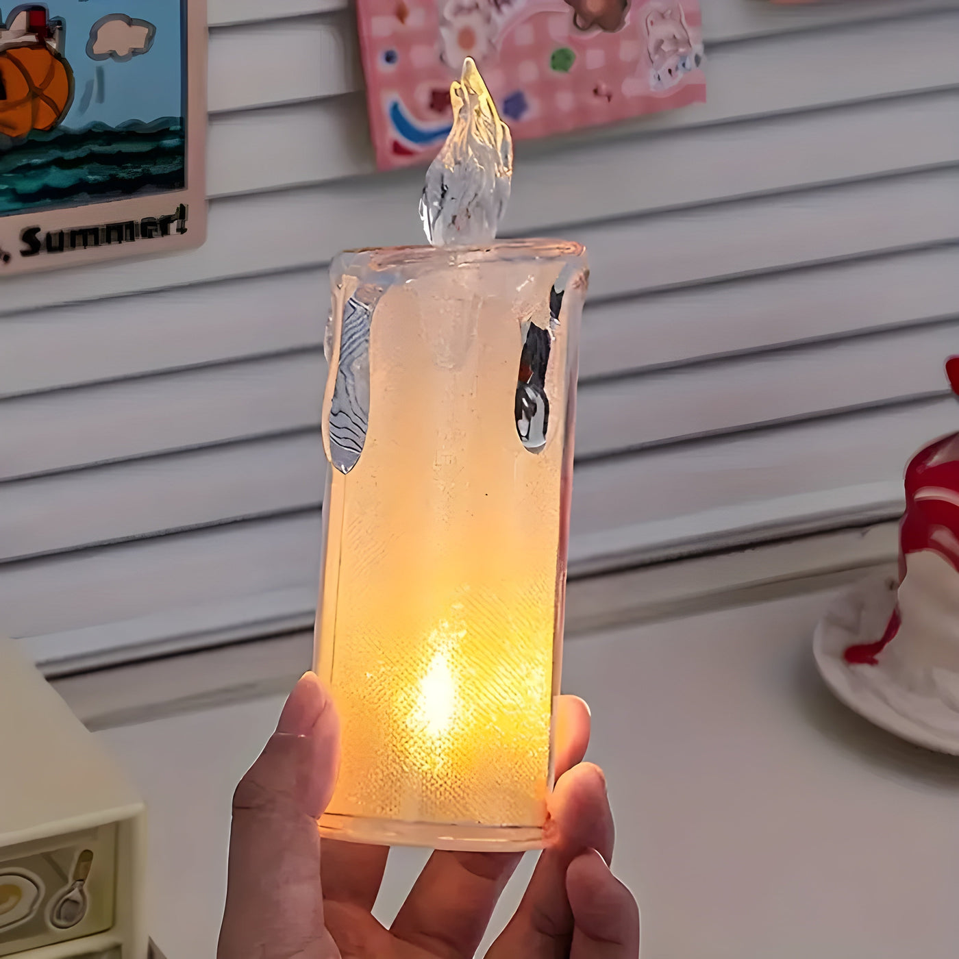 LED Candles | Flameless | Pillar Candles | Battery-Operated Candles | Christmas Candles-Grace Aura