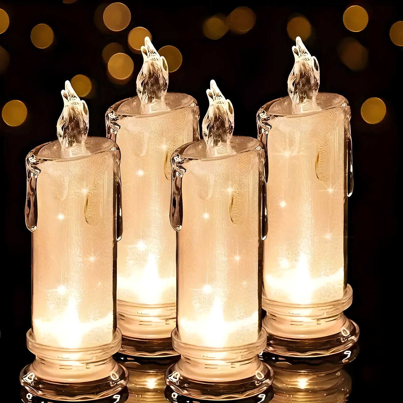 LED Candles | Flameless | Pillar Candles | Battery-Operated Candles | Christmas Candles-Grace Aura