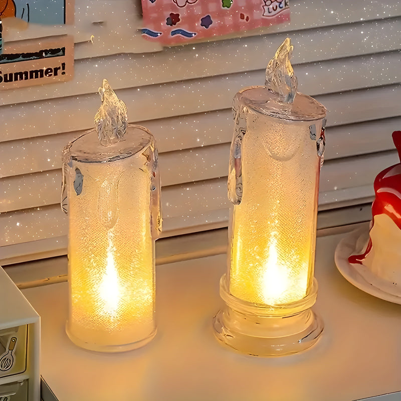 LED Candles | Flameless | Pillar Candles | Battery-Operated Candles | Christmas Candles-Grace Aura