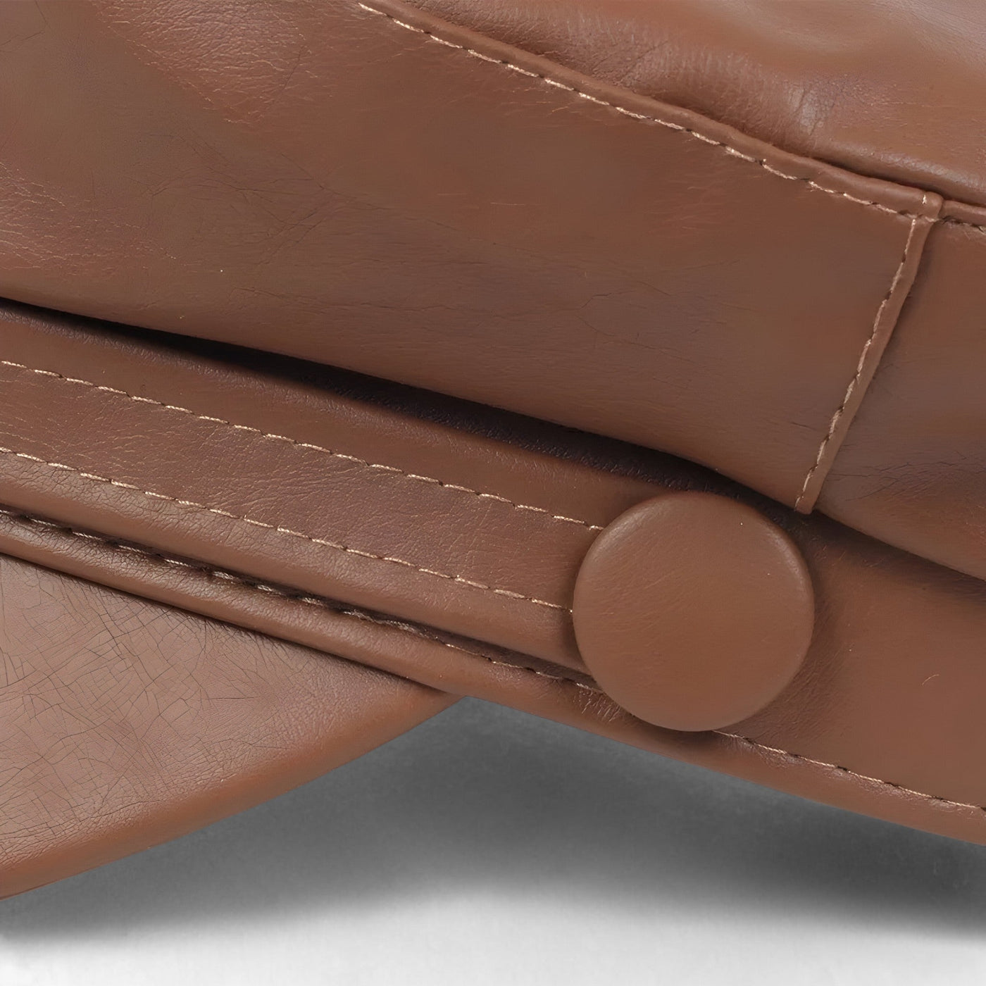 Ladies Flat Cap - Vegan Leather - Driving Cap - Newsboy Cap - Women's Hat-Grace Aura