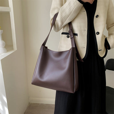 Leather Bag - Women's Leatherette Shoulder Tote Bag and Small Purse-Grace Aura