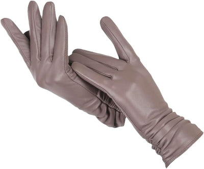 Leather Gloves - Stylish - Winter - Women's Leather Gloves - Ladies Gloves-Grace Aura