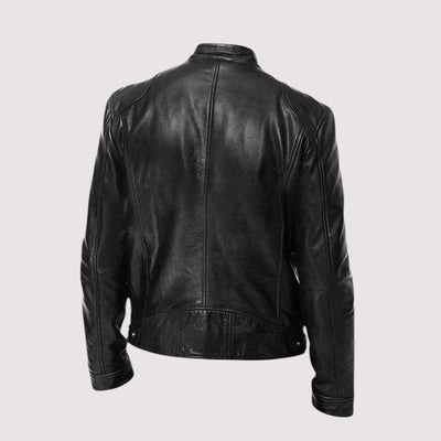 Leatherette Jacket - Regular Fit - Vegan Leather - Biker Jacket - Men's Leather Jacket-Grace Aura