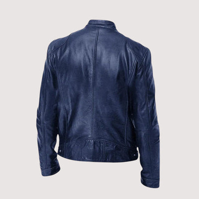 Leatherette Jacket - Regular Fit - Vegan Leather - Biker Jacket - Men's Leather Jacket-Grace Aura