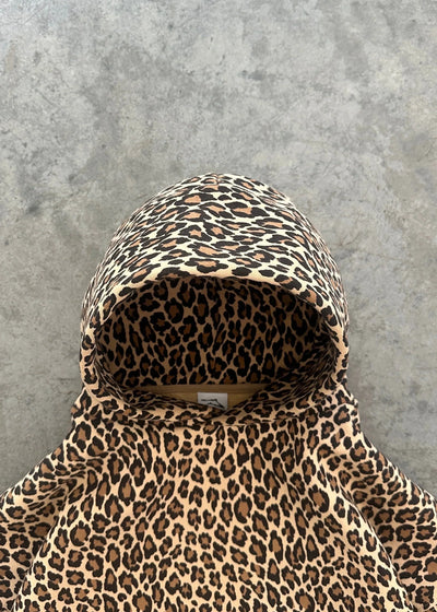 Leopard Hoodie - Comfy - Pullover - Oversized Hoodie - Women's Hoodie-Grace Aura